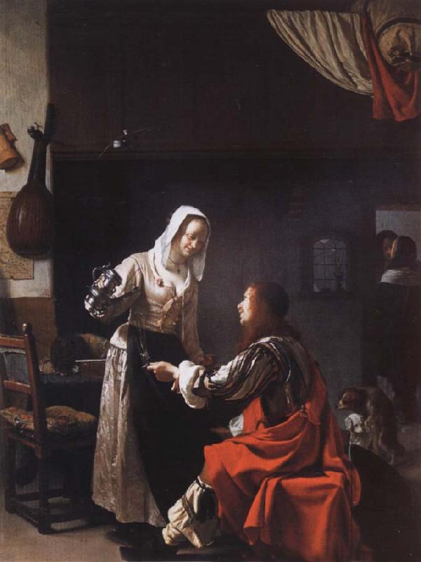 MIERIS, Frans van, the Elder Tavern scene